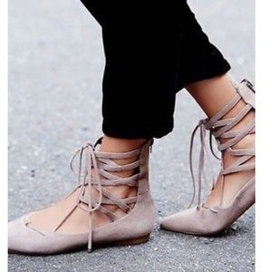 Jeffrey campbell lace up atrium flat